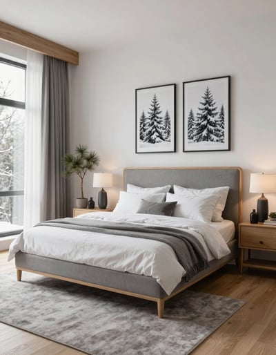 Serene Gray Bedroom Oasis