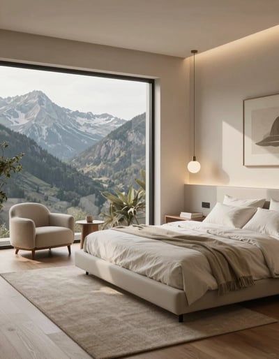 Serene Mountain Retreat Bedroom