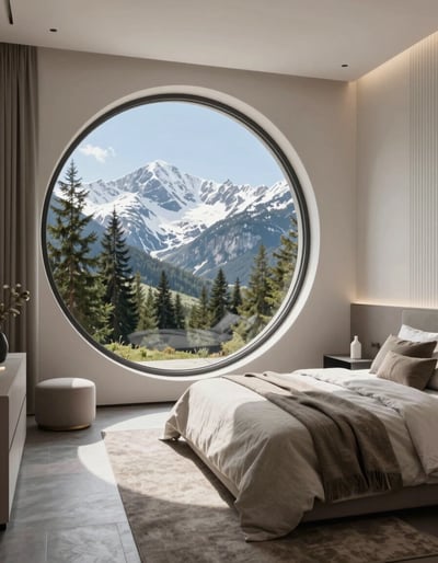 Serene Mountain Retreat Bedroom