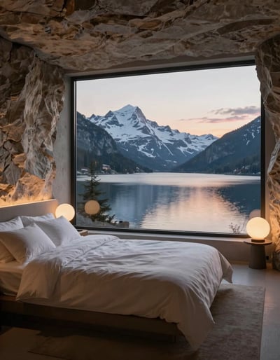 Serene Mountain Retreat Bedroom
