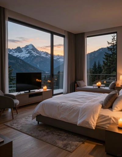 Serene Mountain Retreat Bedroom