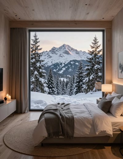 Serene Mountain Retreat Bedroom