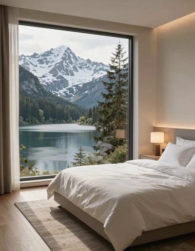 Serene Mountain Retreat Bedroom