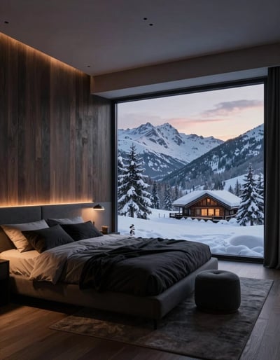 Serene Mountain Retreat Bedroom