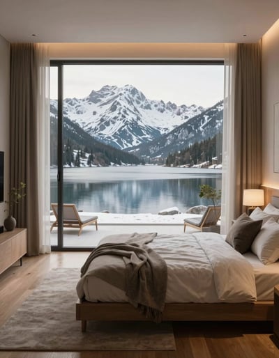 Serene Mountain Retreat Bedroom