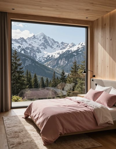 Serene Mountain Retreat Bedroom