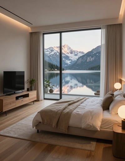 Serene Mountain Retreat Bedroom