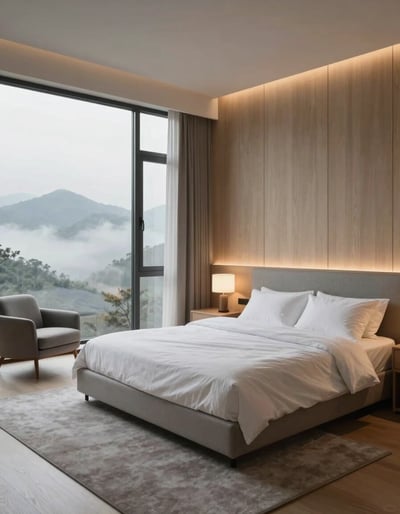 Serene Mountain Retreat Bedroom