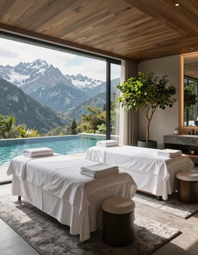 Serene Mountain Spa Retreat
