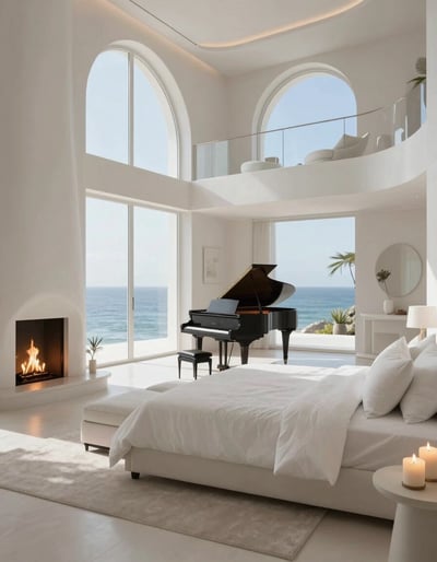 Serene Oceanfront Bedroom Retreat