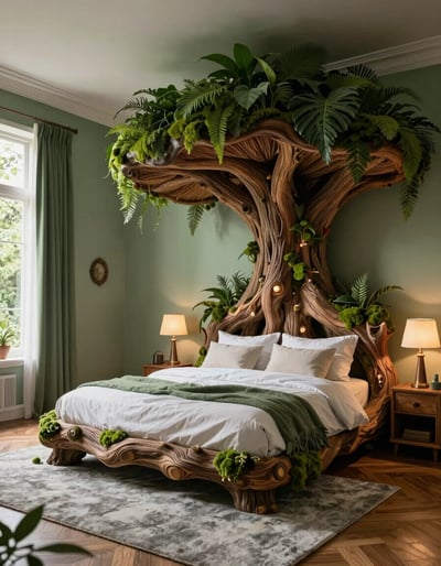 Serene Treehouse Bedroom Oasis