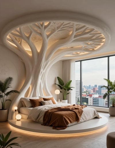 Serene Treehouse Bedroom Oasis