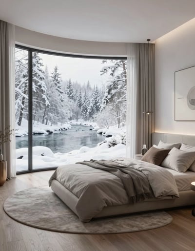 Serene Winter Bedroom Oasis