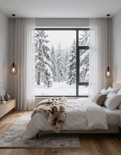 Serene Winter Bedroom Oasis