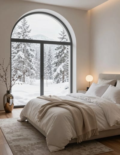Serene Winter Bedroom Oasis