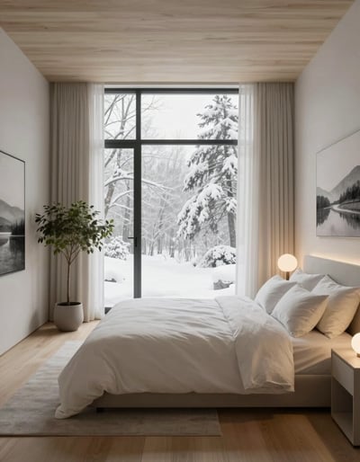 Serene Winter Bedroom Oasis