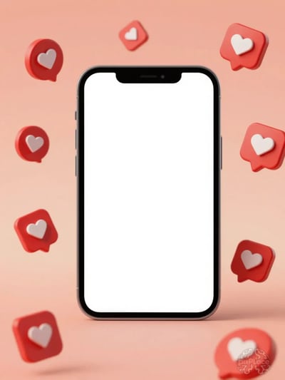 Smartphone Social Media Mockup