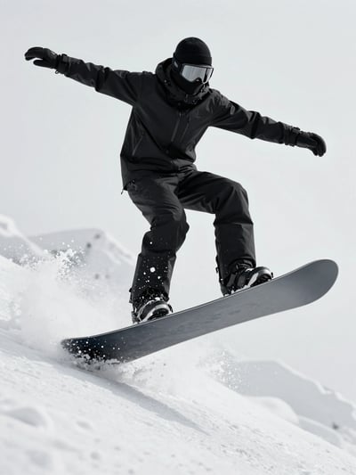 Snowboarder in Action