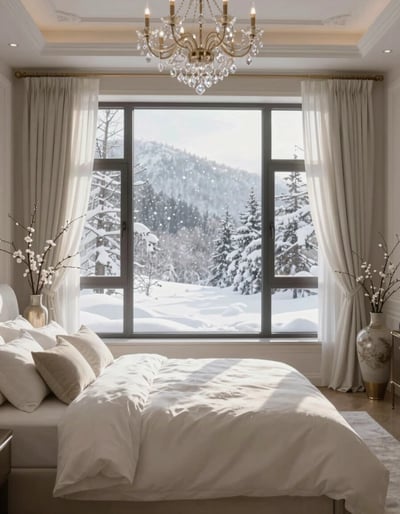 Snowy Serenity Bedroom