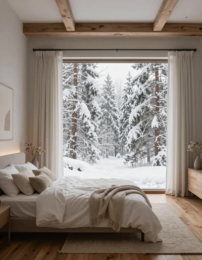 Snowy Serenity Bedroom
