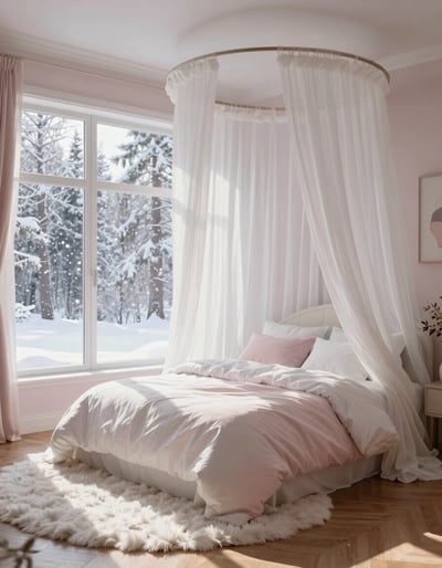 Snowy Serenity Bedroom
