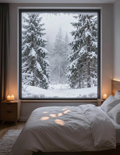Snowy Serenity Bedroom