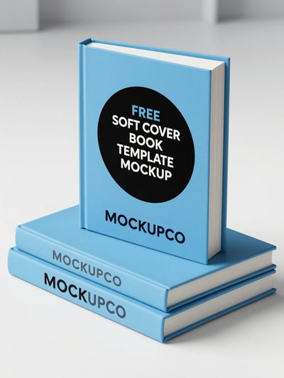Softcover Book Template Mockup