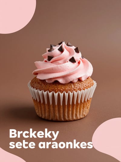 Strawberry Cupcake Bakery Advertisement