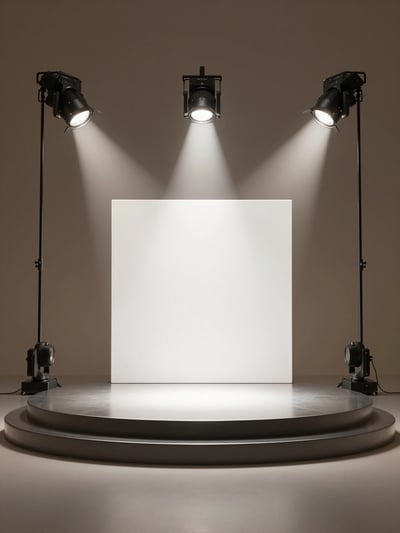 Studio Spotlight Setup for Fashion Editorial