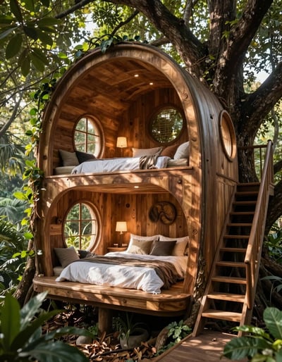 Treehouse Luxury Bedroom