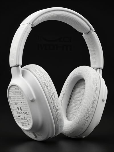 Typography Headphones Concept