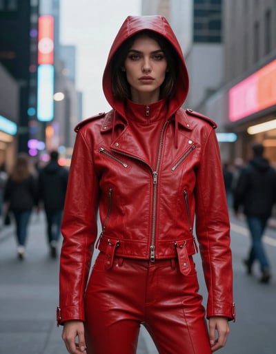 Urban Red Leather Ensemble