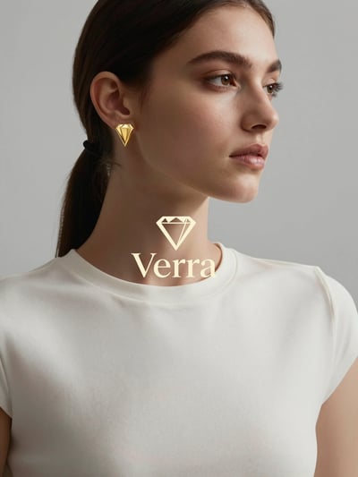 Verra Luxury Earrings Editorial Mockup