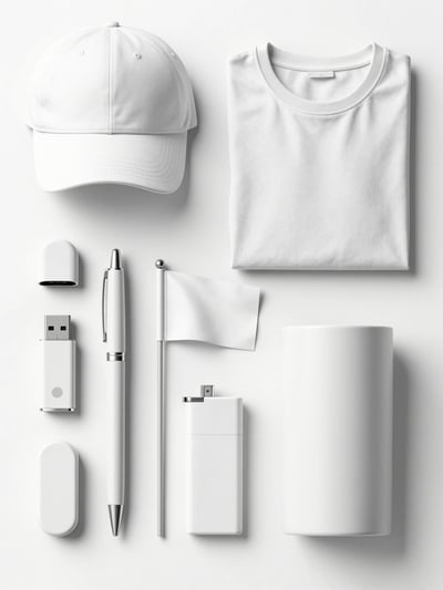 White Promotional Products Mockup