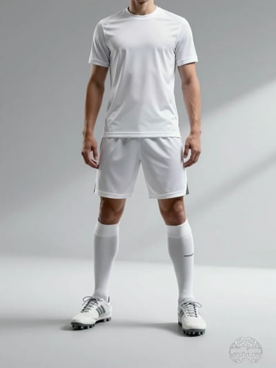 White Soccer Uniform Mockup