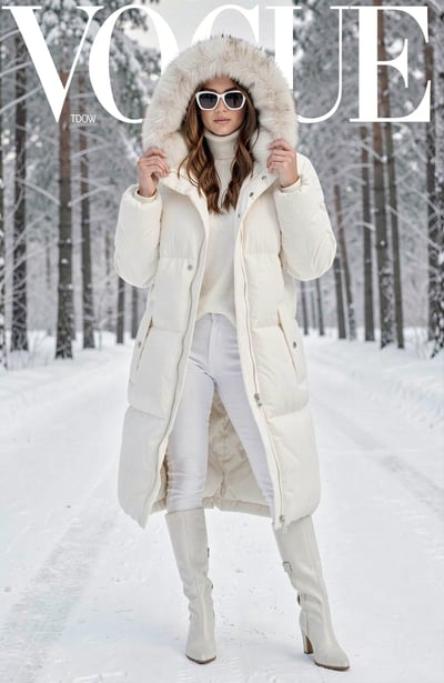Winter Luxe: All-White Ensemble