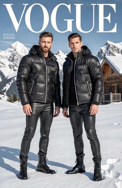 Winter Luxe: Monochromatic Black Ensemble