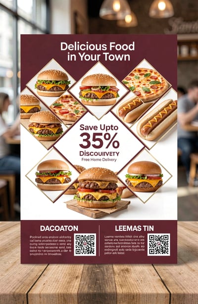Food Delivery Flyer Design