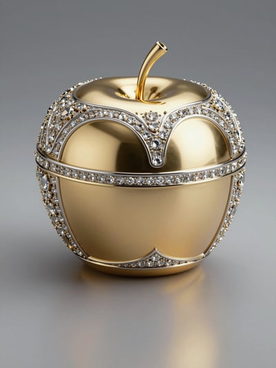Luxury Gold Apple Container