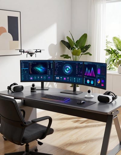 Modern AI-Powered Home Office