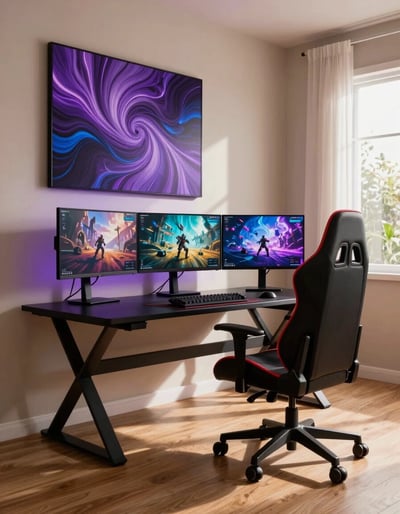Modern Gaming Desk Setup