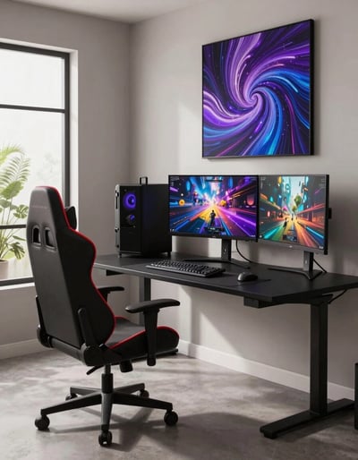 Modern Gaming Desk Setup