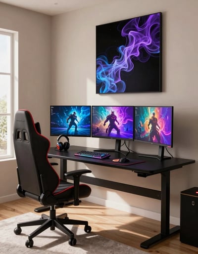 Modern Gaming Desk Setup