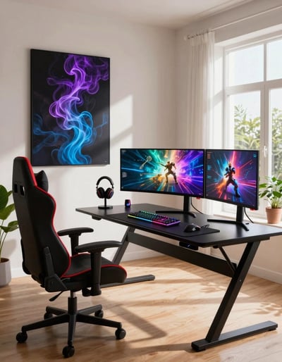 Modern Gaming Desk Setup