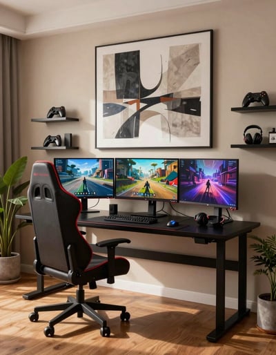 Modern Gaming Room Setup