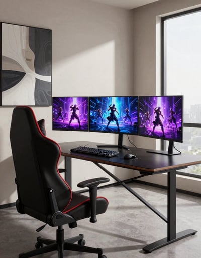 Modern Gaming Room Setup