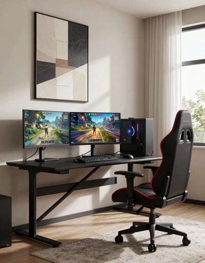 Modern Gaming Room Setup