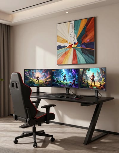 Modern Gaming Room Setup