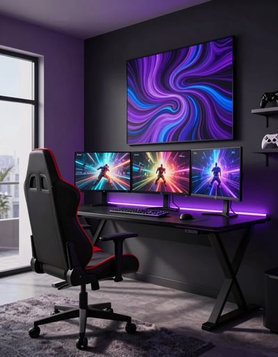 Modern Gaming Room Setup