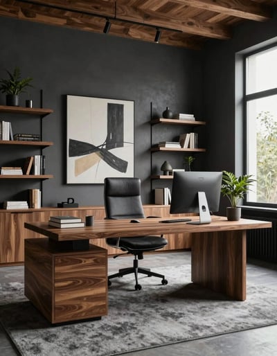 Modern Industrial Home Office